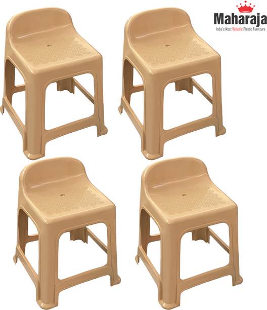 Mahaja Pluto Plastic Stool | Set of 4 Kitchen Stool