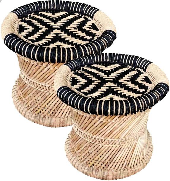 LV Handmade Handmade Bamboo stool for Home & Office Size 15X16 Outdoor & Cafeteria Stool