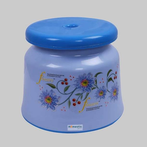 HOMESTIC Bathroom Stool|Plastic Stool for Bathroom|Blue Stool