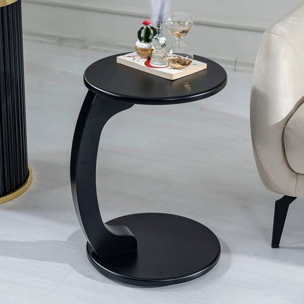 SAFAK C Shaped End Table for Living Room, Sofa Side Tabl Living & Bedroom Stool