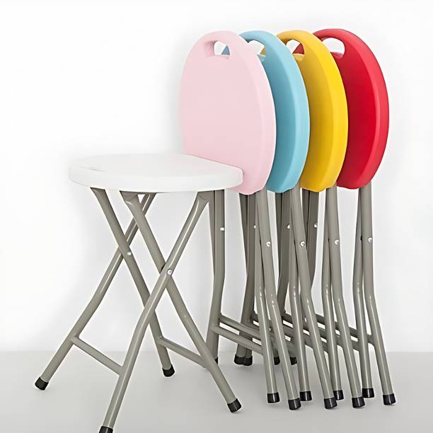 PARASNATH Portable Plastic Folding Metal Leg Step Stool (Color Randomly Selected) Kitchen Stool