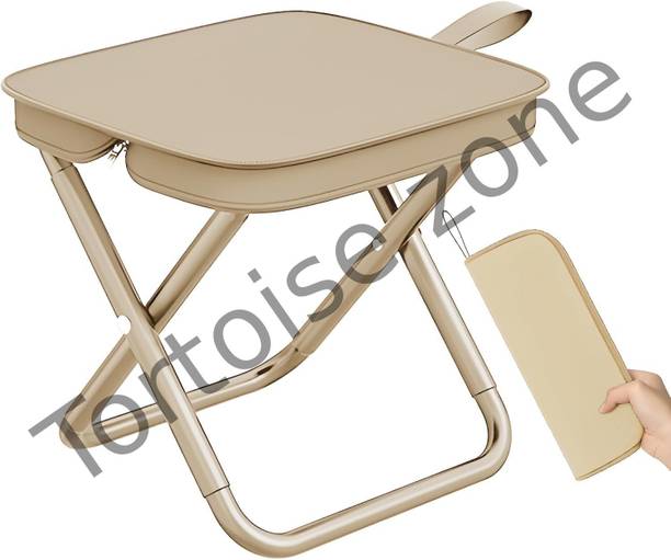 Tortoise zone 1 pcs Handbag Folding Stool | Zipper Bag Foldable Camping Chairs Outdoor & Cafeteria Stool