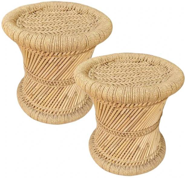 eXtend cReation Bamboo Stool Mudda/Muddi For Home & Office 14X14 Outdoor & Cafeteria Stool