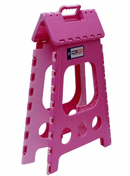 venturejass Pink folding Stool Living & Bedroom Stool