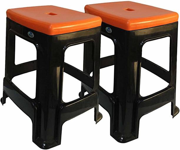 Nilkamal Strong & Durable Stool STL 23|Stackable Stool Set of 2, Kitchen, Office, Outdoor Living & Bedroom Stool