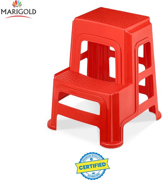 Marigold 100% Fresh Virgin Plastic Step Stool for Kitchen, Bathroom, Living Room, Balcony Kitchen Stool