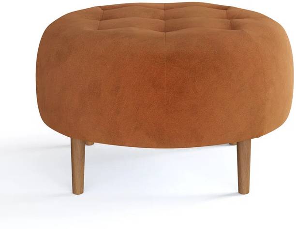 lifestyle furniture Lifestyle Furniture Velvet Round Ottoman Stool for Living Room Sitting Furniture Stool