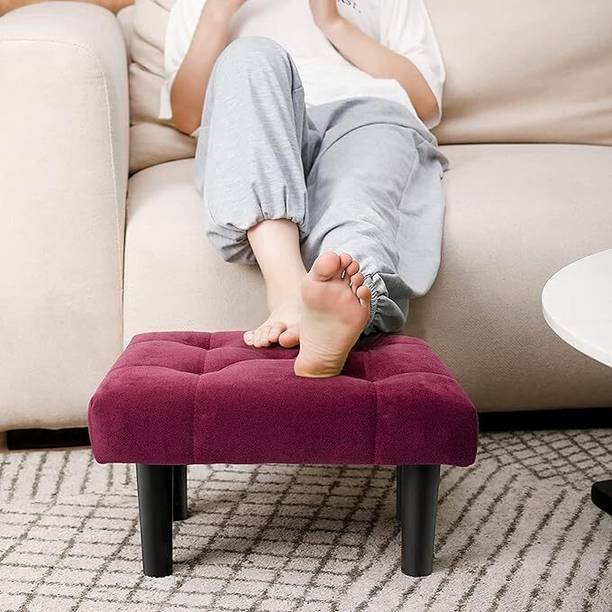 CROWN ART SHOPPEE Small Footrest for Living Room, Bedroom & Entryway Living & Bedroom Stool