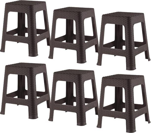 RUDRAKSH Plastic Sitting Stool for Bedroom, Kitchen, Living Room, Bedroom, Office Use Living & Bedroom Stool