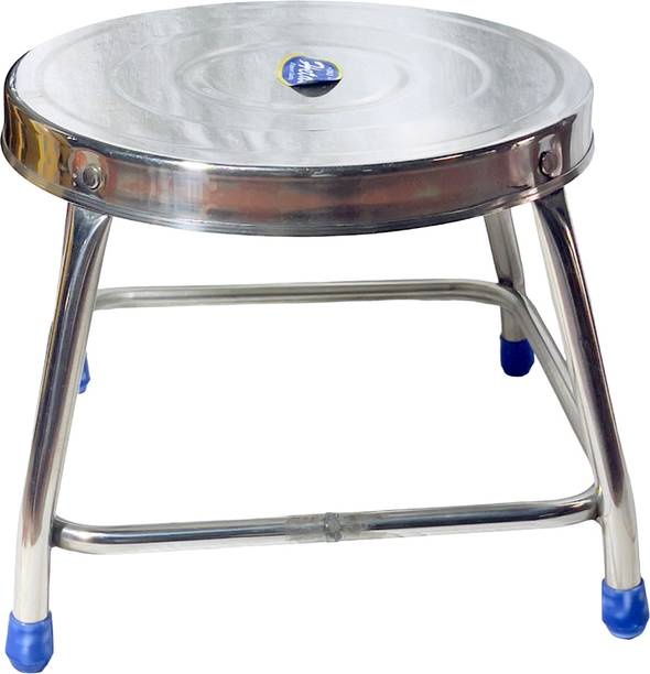 MEENA ENTERPRISES Multipurpose Stainless Steel Stool/Table - Heavy Duty, Non-Slip, 150kg Capacity Stool