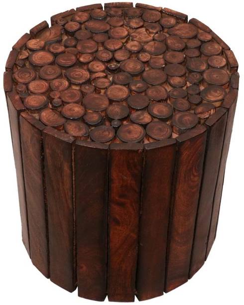 Saeed Enterprises Wooden Round Stool Table Stool for Home Dressing Table,Bedside,Home,Office Stool