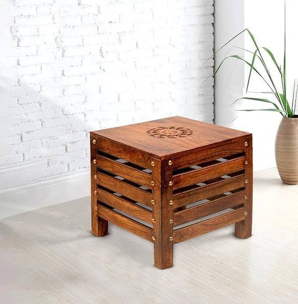 SSWOODCRAFT 12-INCH-STOOL Living & Bedroom Stool