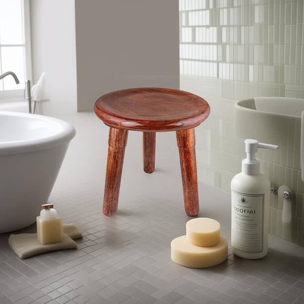 TOUCHWOOD ARTS WOODEN SMALL STOOL FOR LIVING ROOM . Stool