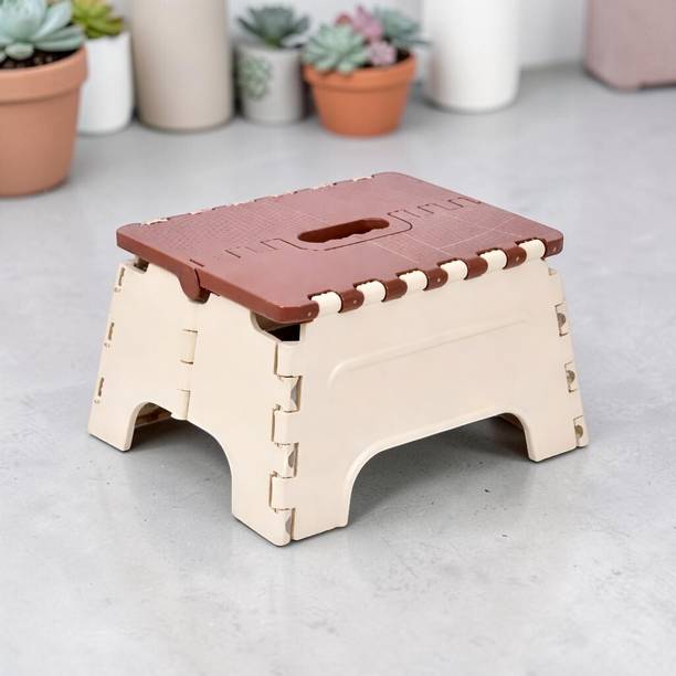 SATEnterprise Multi-Purpose Foldable Step Stool 7 Inch | Anti-Slip Strong Plastic Stool Kitchen Stool