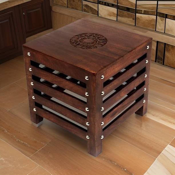 OverseasMart Wooden Stools 12x12 inches for Living Room Sitting Chair for Home Living & Bedroom Stool