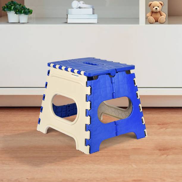 HOMESTIC Collapsible Stool Outdoor-Fishing-Gardening-Travel|Small|Cream & Blue Stool