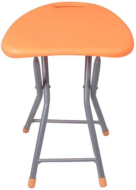 PARASNATH Folding Portable Stool - (Orange Colour) Made in India (New Launch) Kitchen Stool