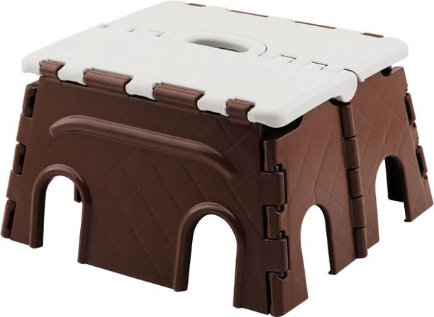 Primelife 7 Inches Super Strong Folding Step Stool for Adults and Kids, Kitchen Step Stool Bathroom Stool