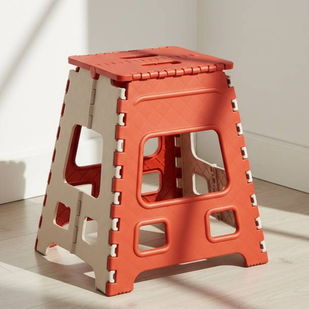Umax 18-Inch Multipurpose Foldable Step Stool, Compact, Lightweight, and Space-Saving Living & Bedroom Stool