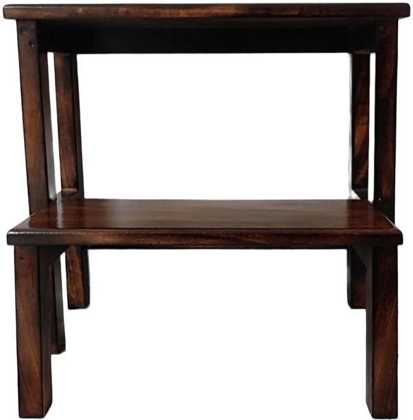 NICE CRAFTS Wooden Change Shoe Bench Two Steps Wear Test Shoes Ladder Stool Foldable Stool