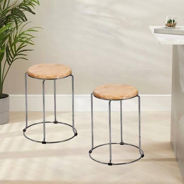 NGFC - SITTING ENVIRONMENT SOLUTIONS Steel Stool for Indoor/Outdoor Use - Home, Medical, Hospital-Pack of -2 Metal Bar Stool