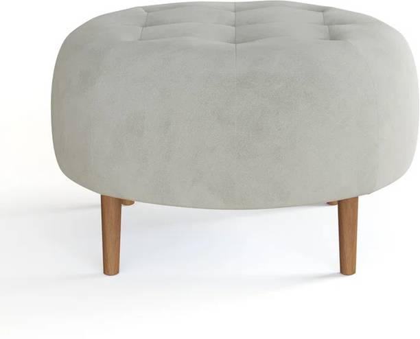 lifestyle furniture Lifestyle Furniture Velvet Round Ottoman Stool for Living Room Sitting Furniture Stool