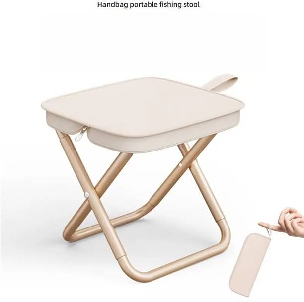 PAVITYAKSH Handbag Folding Stool, Portable Foldable Camping Chair with Zipper Bag Outdoor & Cafeteria Stool