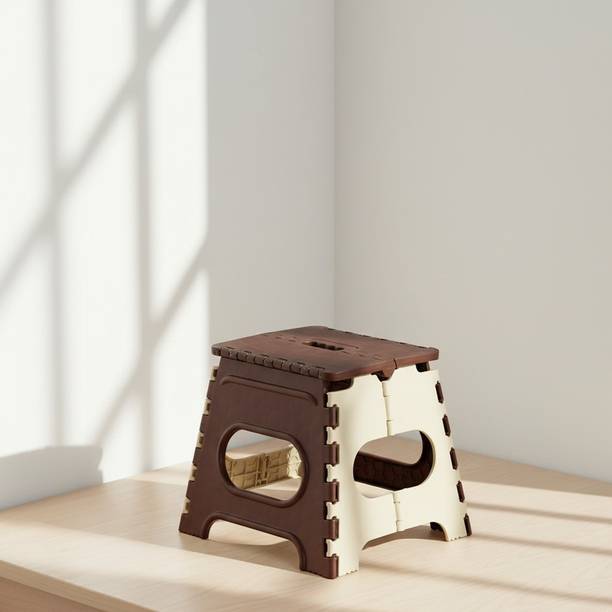 Mitoxi 12 Inch Multipurpose Plastic Foldable Step Stool, Strong & Portable Living & Bedroom Stool