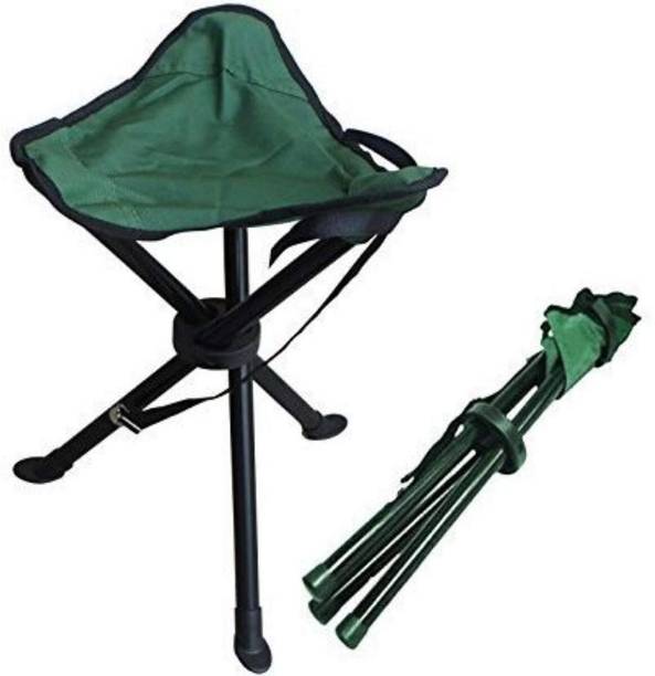CLVMART 3 Leg Tripod Stool With Perfect Matte Finish Glossy Green Color Outdoor & Cafeteria Stool