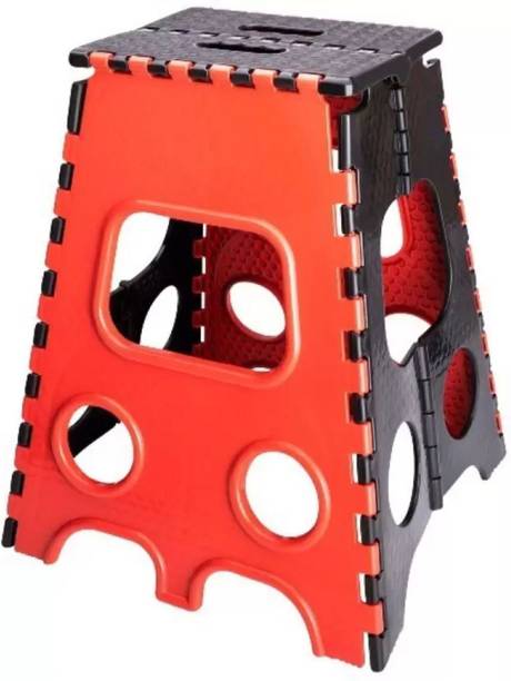 GizmoGrid 18 Inch Folding Stool for Kids or Adults, Home & Kitchen, Weight Capacity 100 Kg Outdoor & Cafeteria Stool