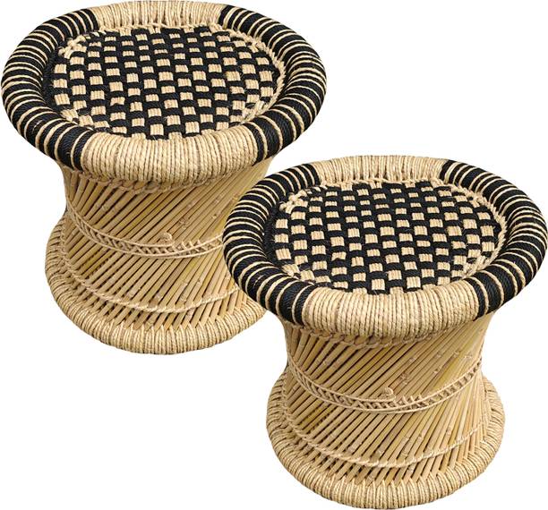 kismat Handmade Bamboo Stool/Mudda/Muddi for indoor,garden,balcony Outdoor & Cafeteria Stool