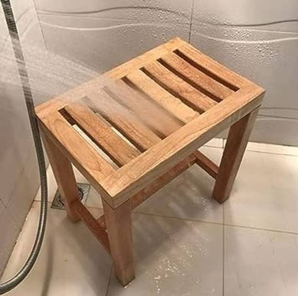 Mahoksha Wooden Shower Stool/Shower for Living Room,Office and Garden Stool