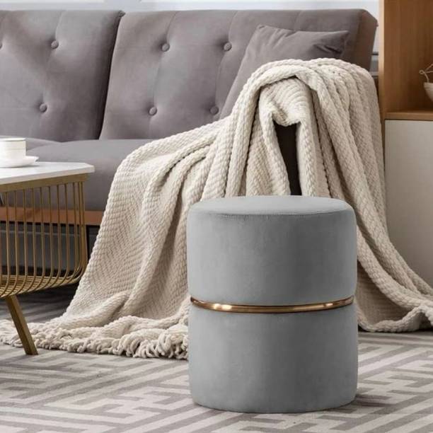 ganiwood Gani wood Ottoman Round Small Foot Rest Stool for Living Room Office, Small Stool