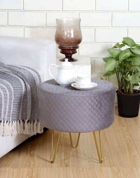 Access craft Access Craft Ottoman Stool for Living Room Cushioned Sitting Stool( grey) Stool