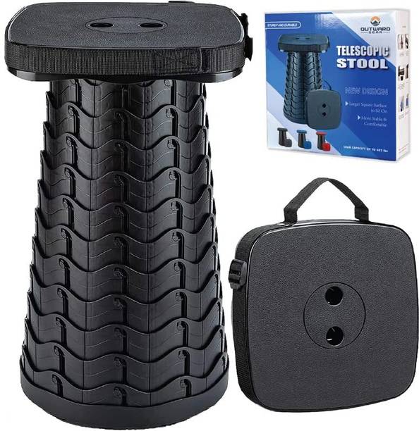 Sunavi Adults Camping Stool Sturdy Foldable Retractable Stool-Recycled Material Outdoor & Cafeteria Stool
