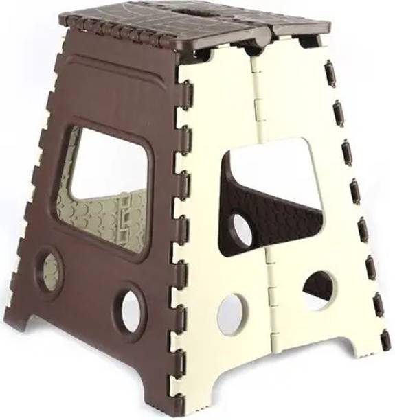 COSMEBUCKS Plastic Folding Step Stool With Handle for Bathroom Bedroom Kitchen Stool Kitchen Stool