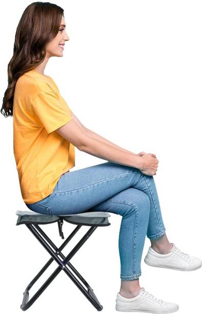 ActrovaX Aluminium Lightweight Multipurpose Sitting Stool with Zippered Carrying Bag Outdoor & Cafeteria Stool