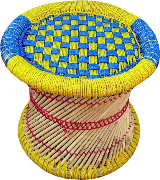 YASHIKA CRATIONS Handmade Bamboo stool for Home & Office Size 15X16 Outdoor & Cafeteria Stool