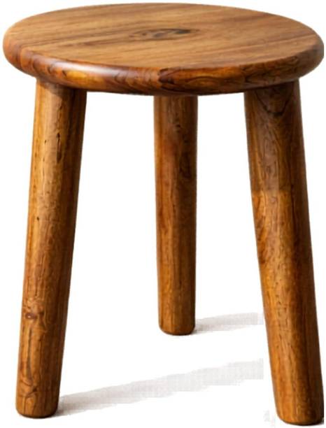 MAAHD Solid Wood Round Stool | Handmade Wooden Table for Home & Living Decor | Living & Bedroom Stool
