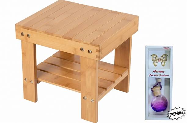 Star Handicrafts Premium Bamboo Side Stool 12 Inch Spa Stool Stool