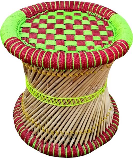 Navya Handicraft bamboo mudda Outdoor & Cafeteria Stool