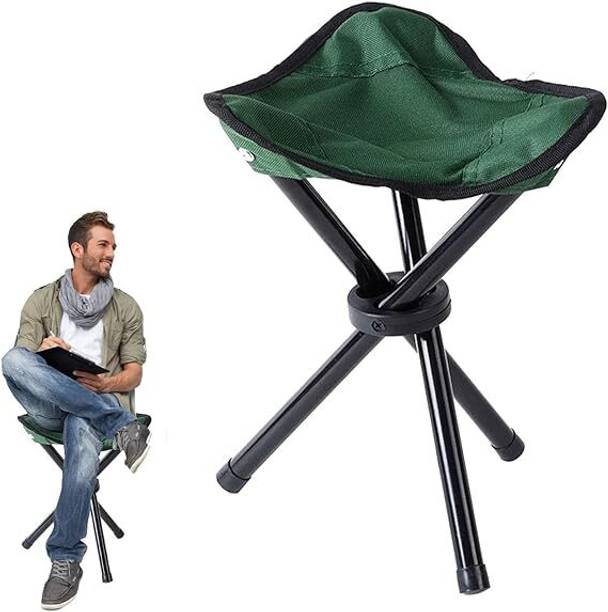 AGSEnterprise Portable Stool for Travelling, Foldable Outdoor Sitting Chair, Tripod 3Leg Chair Outdoor & Cafeteria Stool