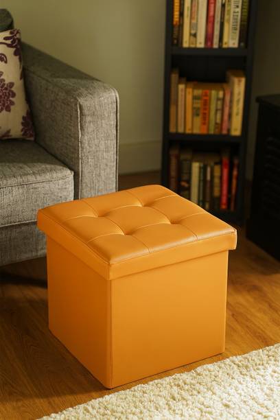 Gamya FOLDABLE OTTOMAN POUF STOOL (BED ROOM / LIVING ROOM / OFFICE ) USES / Living & Bedroom Stool