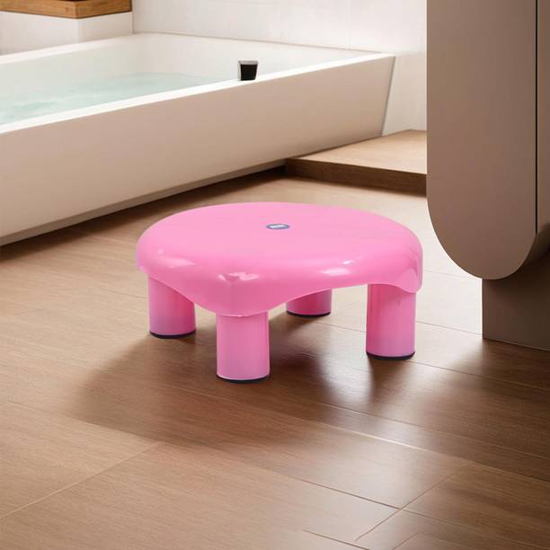 HOMESTIC Bathroom Stool|Plastic Stool for Bathroom|Anti-Slip with Strong Bearing|Blue Stool