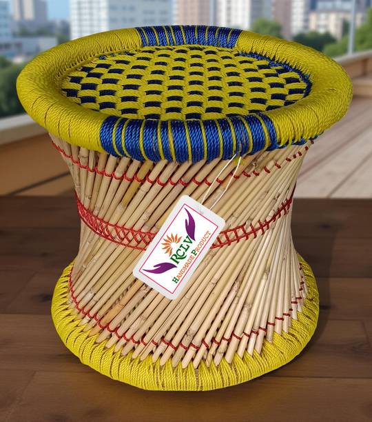 RCLV Handmade Bamboo stool for Home & Office Size 15X15 Outdoor & Cafeteria Stool