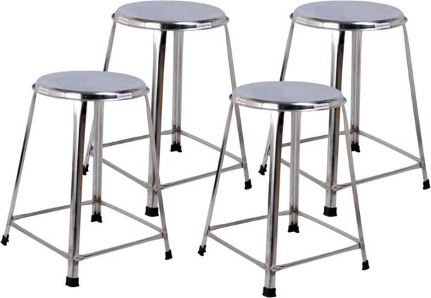 Lifetime Stools 21 inch Stainless Steel Sitting Stools, Pack of 4 Living & Bedroom Stool