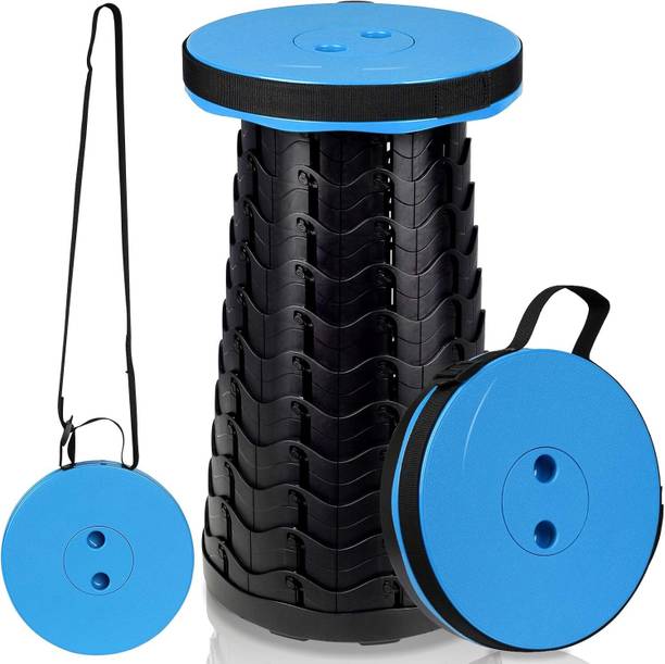 ActrovaX Collapsible Stool for Camping Fishing Hiking BBQ-Blue Outdoor & Cafeteria Stool