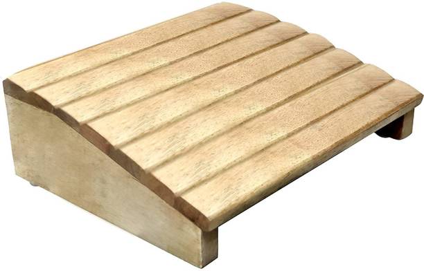 Khushi Decors Wooden Foot Rest Stool Under Desk Footrest for Office, Table Living & Bedroom Stool