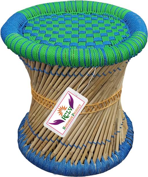 LV Handmade Pure handmade Bamboo Stool Mudda/mudha/muddi Set of-1 Outdoor & Cafeteria Stool