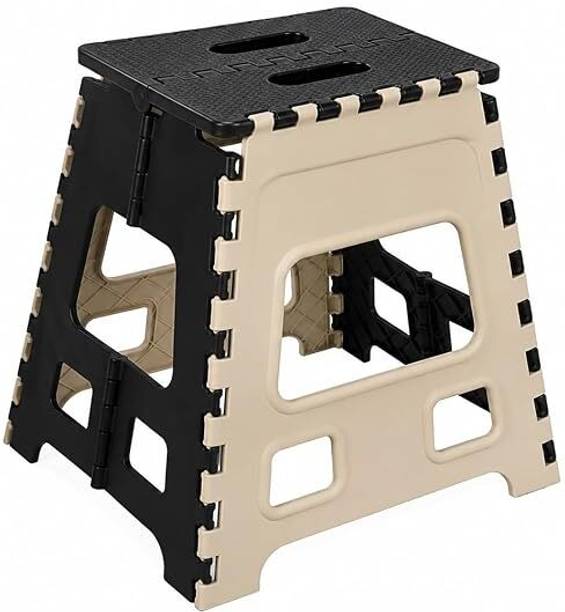 aevorin 18 Inch Foldable Plastic Stool for Home & Kitchen | Heavy Duty Folding Stool Stool
